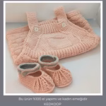 Pudra Renkli Patikli Salopet