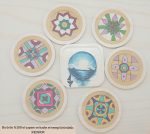 MANDALA AHŞAP BARDAK ALTLIĞI