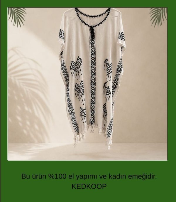 Tokat Baskılı Plaj Elbisesi