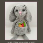Amigurumi Gri tavşan