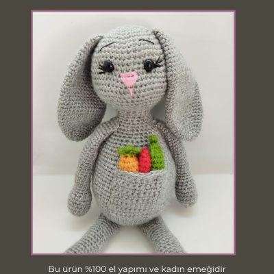 Amigurumi Gri tavşan