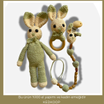 amigurumi 3'lü bebek seti - Görsel 2
