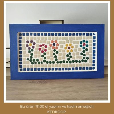 Papatyalı Mozaik Sunum Tabağı