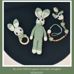 amigurumi 3'lü bebek seti